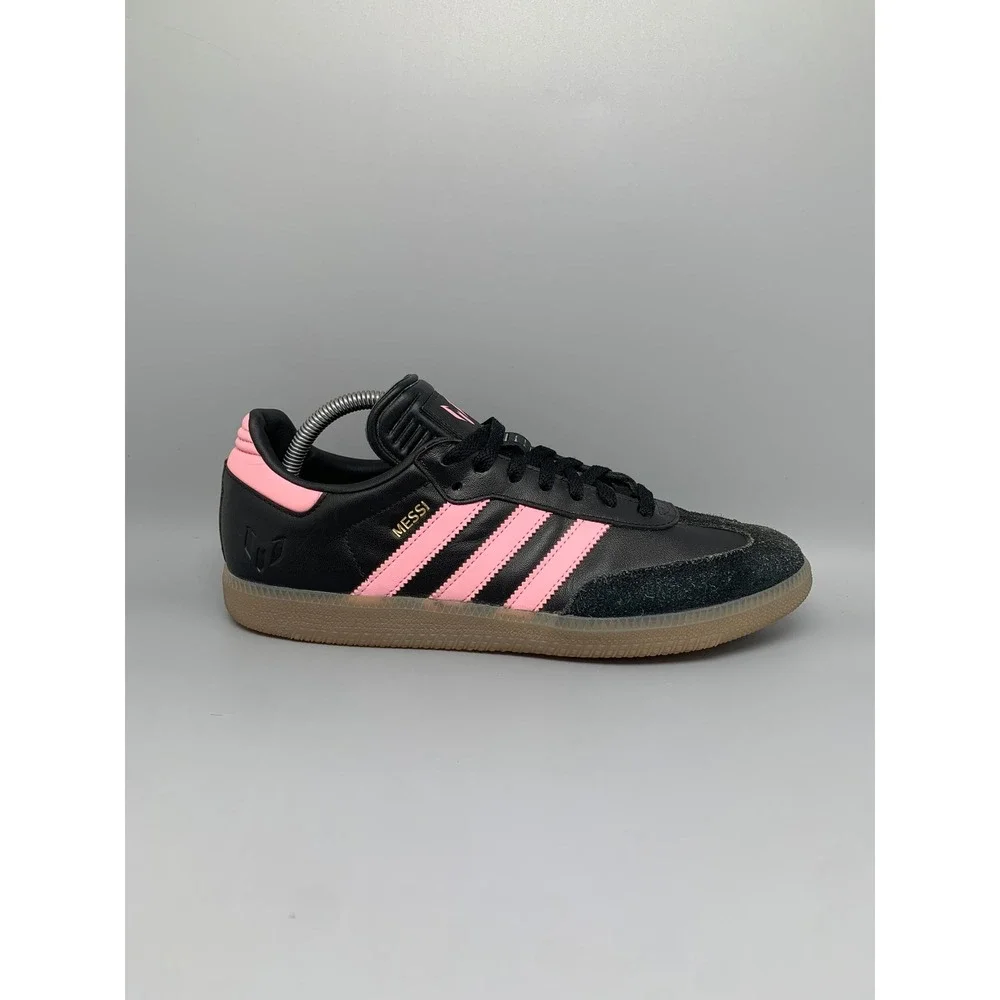 Adidas Samba Messi Inter Miami Black Pink Soccer‎ Shoes IH8158 Men's Sz 9